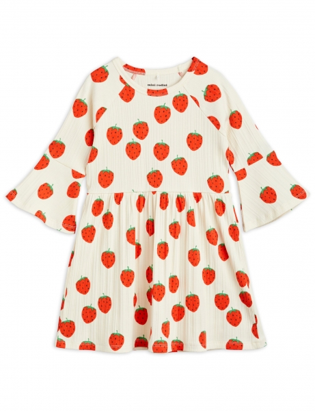 MINI RODINI Kleid Strawberries - offwhite